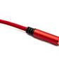 SYSTEM-S Audio USB Kabel 100 cm 3,5mm Klinke Buchse zu 2.0 Typ A Stecker AUX geflochten Rot