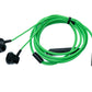 SYSTEM-S Stereo in-ear headphones USB 3.1 Type C plug 120 cm with volume control in green