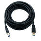 SYSTEM-S USB 3.0 cable 5 m type B male to A male adapter 5 Gbit/s 100W in black