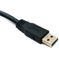 SYSTEM-S USB 3.0 cable 5 m type B male to A male adapter 5 Gbit/s 100W in black