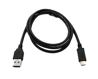 SYSTEM-S USB 3.1 Cable 100 cm Type C Male to 3.0 A Male Adapter 5 Gbit/s 100W in Black