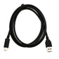 SYSTEM-S USB 3.1 Kabel 150 cm Typ C Stecker zu 3.0 A Stecker Adapter 5 Gbit/s 100W in Schwarz