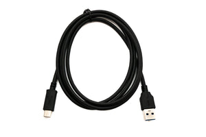 SYSTEM-S USB 3.1 Kabel 150 cm Typ C Stecker zu 3.0 A Stecker Adapter 5 Gbit/s 100W in Schwarz