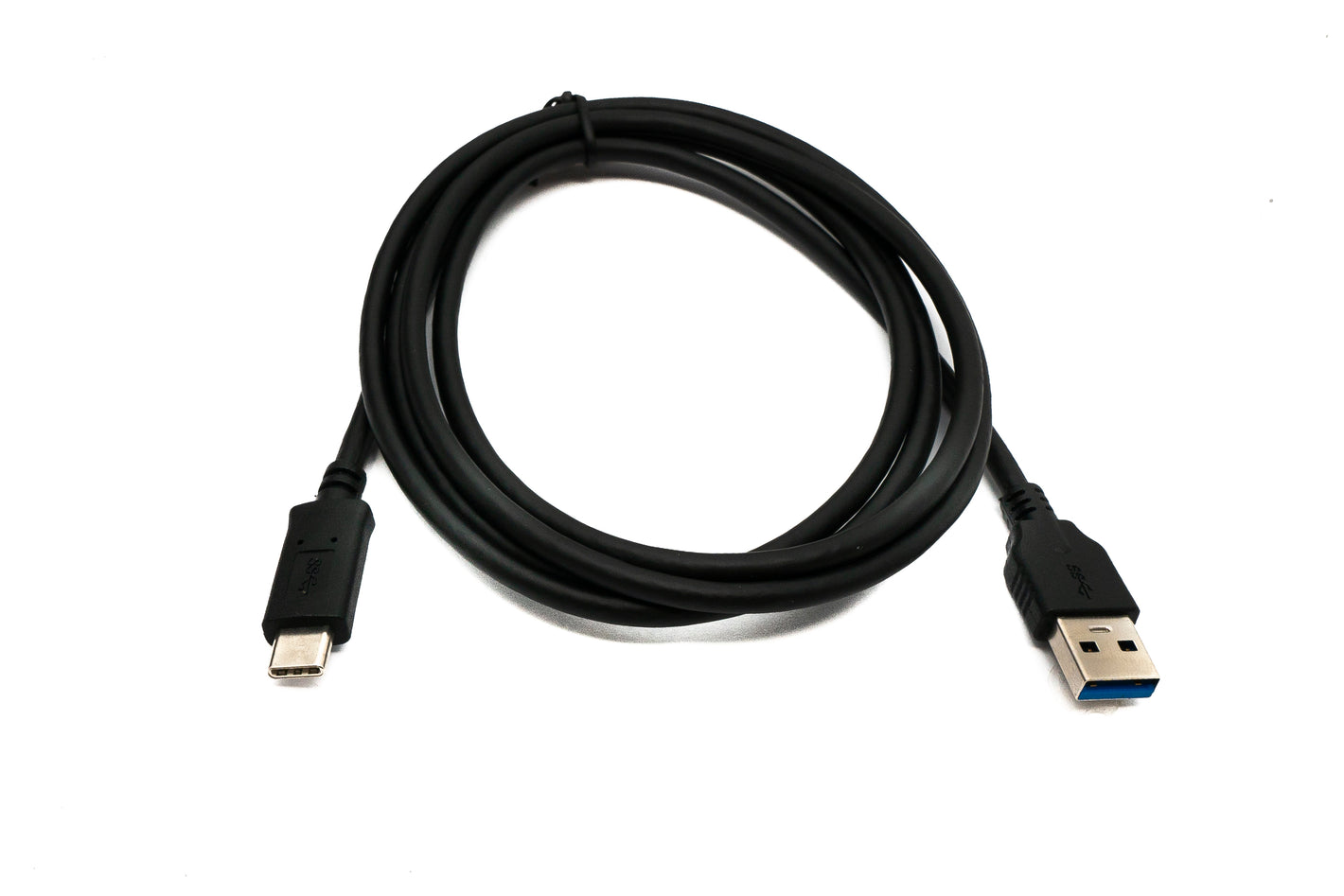 SYSTEM-S USB 3.1 Cable 150 cm Type C Male to 3.0 A Male Adapter 5 Gbit/s 100W in Black