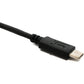 SYSTEM-S USB 3.1 Kabel 2 m Typ C Stecker zu 3.0 A Stecker Adapter 5 Gbit/s 100W in Schwarz