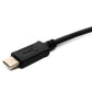 SYSTEM-S USB 3.1 Kabel 30 cm Typ C Stecker zu 3.0 A Stecker Adapter 5 Gbit/s 100W in Schwarz