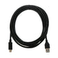 SYSTEM-S USB 3.1 Kabel 3 m Typ C Stecker zu 3.0 A Stecker Adapter 5 Gbit/s 100W in Schwarz