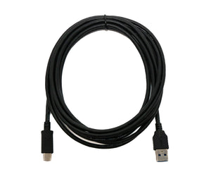 SYSTEM-S USB 3.1 Cable 3 m Type C Male to 3.0 A Male Adapter 5 Gbit/s 100W in Black