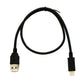 SYSTEM-S USB 3.1 Kabel 50 cm Typ C Stecker zu 3.0 A Stecker Adapter 5 Gbit/s 100W in Schwarz