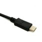 SYSTEM-S USB 3.1 Kabel 50 cm Typ C Stecker zu 3.0 A Stecker Adapter 5 Gbit/s 100W in Schwarz