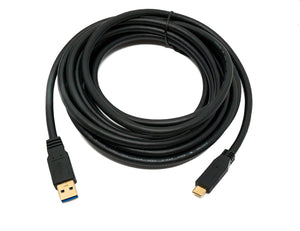 SYSTEM-S USB 3.1 Cable 5 m Type C Male to 3.0 A Male Adapter 5 Gbit/s 100W in Black