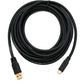 SYSTEM-S USB 3.1 Kabel 5 m Typ C Stecker zu 3.0 A Stecker Adapter 5 Gbit/s 100W in Schwarz