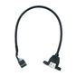 SYSTEM-S USB 2.0 Kabel 30 cm Typ A zu Steckverbinder mit 2,54 mm Rastermaß Panel Mount