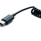 SYSTEM-S USB 2.0 Kabel 70 cm Mini B Stecker zu Micro B Stecker Spirale ausziehbar