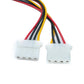 SYSTEM-S Y SATA Kabel 20 cm 15 Pin Stecker zu 2x Molex LP4 IDE 4Pin Buchse