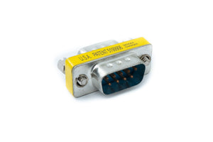 SYSTEM-S D Sub9 Adapter 9 Pin Stecker zu Stecker DB9 Kabel in Grau für RS232