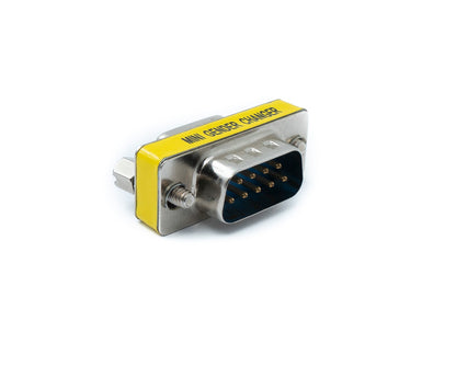 SYSTEM-S D Sub9 Adapter 9 Pin Male to Female DB9 Cable in Gray for RS-232