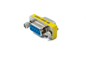 SYSTEM-S D Sub9 Adapter 9 Pin Stecker zu Buchse DB9 Kabel in Grau für RS232