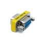 SYSTEM-S D Sub9 Adapter 9 Pin Male to Female DB9 Cable in Gray for RS-232