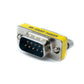 SYSTEM-S D Sub9 Adapter 9 Pin Male to Female DB9 Cable in Gray for RS-232