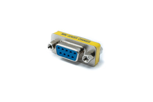 SYSTEM-S D Sub9 Adapter 9 Pin Buchse zu Buchse DB9 Kabel in Grau für RS232