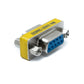 SYSTEM-S D Sub9 Adapter 9 Pin Female to Female DB9 Cable in Gray for RS-232
