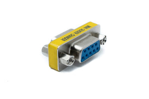 SYSTEM-S D Sub9 Adapter 9 Pin Buchse zu Buchse DB9 Kabel in Grau für RS232