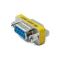 SYSTEM-S D Sub9 Adapter 9 Pin Female to Female DB9 Cable in Gray for RS-232