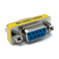 SYSTEM-S D Sub9 Adapter 9 Pin Female to Female DB9 Cable in Gray for RS-232