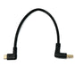 SYSTEM-S USB 3.1 Kabel 25 cm Typ C Stecker zu 3.0 Typ A Stecker Down Angled Winkel