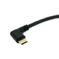 SYSTEM-S USB 3.1 Kabel 25 cm Typ C Stecker zu 3.0 Typ A Stecker Right Angled Winkel