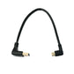 SYSTEM-S USB 3.1 Kabel 25 cm Typ C Stecker zu 3.0 Typ A Stecker Up Angled Winkel