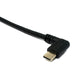 SYSTEM-S USB 3.1 Kabel 25 cm Typ C Stecker zu 3.0 Typ A Stecker Up Angled Winkel