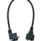 SYSTEM-S USB 3.1 Gen 2 Kabel 30 cm Typ C Stecker zu Stecker Panel Mount Winkel Left Right Angled 10 Gbit/s 100W