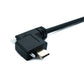 SYSTEM-S USB 3.1 Gen 2 Kabel 100 cm Typ C Stecker zu Stecker Single Double Screw 2x Winkel Up Down 10 Gbit/s