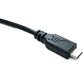 SYSTEM-S USB 3.1 Kabel 30 cm Typ C Stecker zu 2.0 Mini B Buchse 5 Pin Panel Mount 28 mm