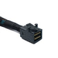 SYSTEM-S SFF-8643 Kabel 100 cm Mini SAS HD zu SFF-8087 Adapter für SSD Festplatte Motherboard
