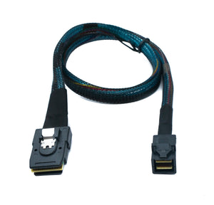 SYSTEM-S SFF-8643 Kabel 50 cm Mini SAS HD zu SFF-8087 Adapter für SSD Festplatte Motherboard