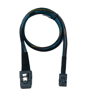 SYSTEM-S SFF-8643 Kabel 50 cm Mini SAS HD zu SFF-8087 Adapter für SSD Festplatte Motherboard