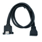 SYSTEM-S USB 3.0 Kabel 50 cm 20 Pin zu 2x Typ A Buchse Panel Mount Winkel Down Angled