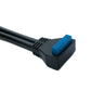 SYSTEM-S USB 3.0 Kabel 50 cm 20 Pin zu 2x Typ A Buchse Panel Mount Winkel Up Angled