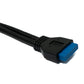 SYSTEM-S USB 3.0 Kabel 50 cm 20 Pin zu 2x Typ A Buchse Panel Mount 5 Gbit/s 100W