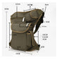 SYSTEM-S bag hiking bike bag made of canvas in brown