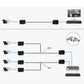 SYSTEM-S UTP IP Transceiver Set LAN RJ45 zu BNC Koaxialkabel in Schwarz