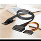 Câble adaptateur NVMe SYSTEM-S M.2 (M-Key) vers U.2 SFF-8639 – 50 cm – avec connecteur d'alimentation SATA