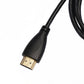 SYSTEM-S HDMI 2.1 Kabel 50 cm Stecker zu Micro Stecker Adapter in Schwarz