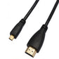 HDMI 1.4 cable 10 m male to micro male adapter in black