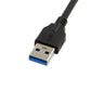 SYSTEM-S USB 3.1 Kabel 3 m Typ C Stecker zu 3.0 Typ A Stecker Schraube in Schwarz