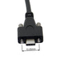 SYSTEM-S USB 3.1 Kabel 8 m Typ C Stecker zu 3.0 Typ A Stecker Schraube in Schwarz