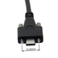 SYSTEM-S USB 3.1 Kabel 3 m Typ C Stecker zu 3.0 Typ A Stecker Schraube in Schwarz
